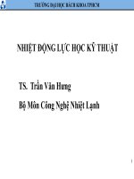 Bài giảng nhiệt động lực học 