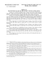 Thông tư ban hành danh mục giáo dục, đào tạo cấp IV trình độ cao đẳng, đại học