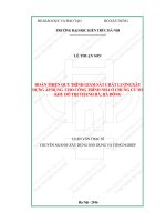 Hoàn thiện quy trình giám sát chất lượng xây dựng áp dụng cho công trình nhà ở chung cư m1 khu đô thị thanh hà, hà đông (tt) 