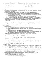 De va dap an ki thi chon hsg hoa 20152016 tinh Ha Nam