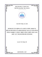 Đánh giá tác động của chất lượng dịch vụ đến sự hài lòng của khách hàng tại các ngân hàng nông nghiệp và phát triển nông thôn việt nam khu vực thành phố hồ chí minh 