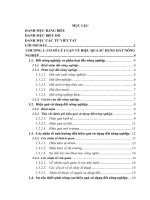 Nâng cao hiệu quả sử dụng đất nông nghiệp trên địa bàn huyện yên khánh, tỉnh ninh bình giai đoạn 2016 2020