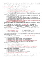 câu hỏi Intest có đáp án chương 1. Lí 11