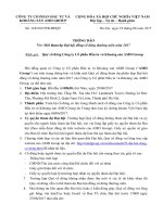 Đại hội đồng cổ đông 1. Thông báo mời họp Đại hội đồng cổ đông thường niên 2017