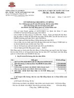 13 To trinh DHDCD2017 quyet toan luongthu lao 2017 của HDQT và BKS