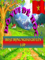 Hoạt động ngoài giờ lên lớp chi đội 7a thcs phú đô