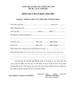 Biểu mẫu công tác sinh viên Mau don xin vao KNT