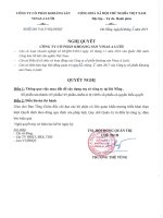 Nghị quyết HĐQT số 04 2017 ALV NQ-HĐQT v v thông qua việc mua đất để xây dựng trụ sở Công ty tại Đà Nẵng | Công ty Cổ phần đầu tư và phát triển hạ tầng ALV nghị quyết alv 04