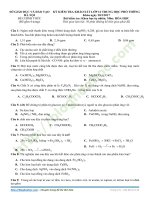 De thi thu mon Hoa so Giao Duc va Dao Tao Ha Noi co dap an lan 1