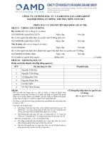 Đại hội đồng cổ đông 27. Phiếu bầu cử thành viên Hội đồng quản trị