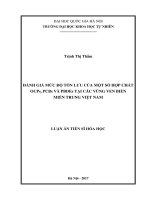 Đánh giá mức độ tồn lưu của một số hợp chất OCPs, PCBs và PBDEs tại các vùng ven biển miền trung việt nam 