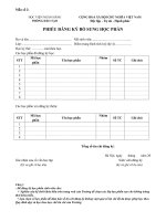 Đơn Đăng ký học: Bổ sung, học lại, học cải thiện DKMH BO SUNG