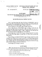 Quyết định số 2345 QĐ-BGTVT ngày 08 8 2017 của Bộ GTVT ban hành mức giá, khung giá một số dịch vụ chuyên ngành hàng không tại cảng hàng không, sân bay Việt Nam