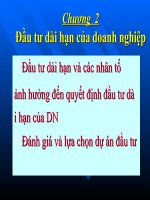 Slide bài giảng Tài chinh doanh nghiệp 2