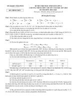 HSG 12 - Vinh phúc 2017 - 2018