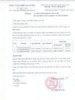 Công ty Cổ phần Chiếu xạ An Phú Cong van giai trinh