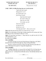 Đề và đáp án thi học kì 2: Văn 12 và Toán 12 | THPT Trung Giã