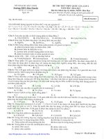 De thi thu mon Hoa truong THPT Han Thuyen Bac Ninh lan 2 nam 2017