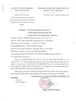 CBTT V v chấp thuận Ủy ban chứng khoán nhà nước chấp thuận gia han thời gian phát hành chào bán cổ phiếu ra công chúng | Công ty Cổ phần đầu tư và phát triển hạ tầng ALV