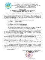 Thông báo Chốt danh sách cổ đông để đăng ký lưu ký THONG BAO LEN MANG