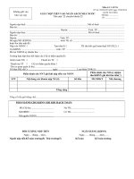 Cách ghi giấy nộp tiền vào ngân sách nhà nước - Học kế toán thuế hồ chí minh mau C1 02 GNTNSNN