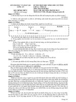 De thi HSG Sinh lop 12 tinh Long An lan 2 nam 2016