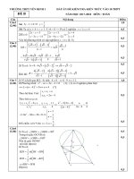 dap an thi thu lop 10 2017 2017 yen dinh de so 2