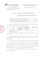 Giai trinh chenh lech loi nhuan lien quan toi BCTC