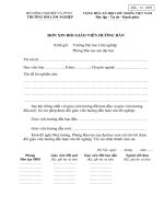 Mau 14 Don xin doi giao vien huong dan