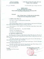 Thong Bao Chot Danh Sach Co Dong BFC DHCD 2013