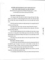 Quyết định số 565 QĐ-HVCTQG Ban hành Bộ tiêu chuẩn đánh giá chất lượng đào tạo