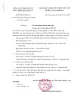 CBTT thay doi DKKD lan 11 ky