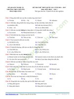 De thi thu mon Hoa truong THPT Phan Boi Chau Nghe An lan 1 nam 2017