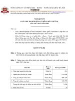 b.Nghị quyết Đại hội đồng cổ đông bất thường lần thứ nhất năm 2015;