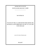 Ứng dụng kỹ thuật lai điểm để phát hiện methyl hóa gen RASSF1A, GSTP1 ở bệnh nhân ung thư vú và ung thư tuyến tiền liệt 