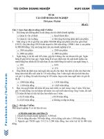 TAI CHINH DOANH NGHIEP HUFI EXAM