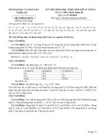 De thi HSG mon Hoa Hoc tinh Long An lop 12 bang B 2017