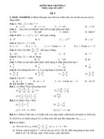 Đề + ĐA KT chương 1 đại 7