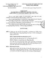 Nghị quyết Đại hội đồng cổ đông bất thường năm 2016 Tổng công ty Cảng hàng không Việt Nam - CTCP