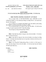 Nội quy, Quy định, Quyết định đối với Công tác học sinh, sinh viên.