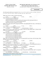 De thi thu mon Hoa Hoc truong THPT Ha Huy Tap lan 1 nam 2017 co dap an