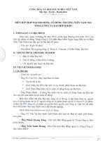 Biên bản họp Đại hội đồng Cổ đông năm 2012