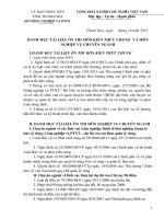 Tong hop Danh muc tai lieu mon Kien thuc chung va tai lieu chuyen nganh