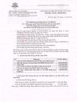 k. Tờ trình tiền lương, thù lao HĐQT và BKS;