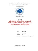 ISO 14001:2004, KHÁCH SẠN REX