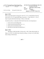 Đề thi giữa kì môn nhiệt động lực học kĩ thuật có đáp án (6) 