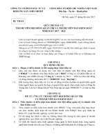 Đại hội đồng cổ đông 6. Dự thảo quy chế bầu cử thành viên Hội đồng quản trị và Ban kiểm soát nhiệm kỳ 2017 2022