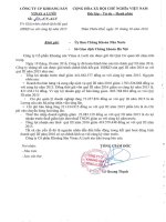 Giai trinh chenh lech KQKD 10 % quy 3 2016 so voi cung ky nam ngoai