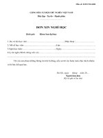 3 Mẫu Đơn xin nghỉ học(1)