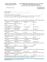 De thi thu mon Hoa truong THPT Cam Thuy 1 Thanh Hoa lan 1 nam 2017 co dap an